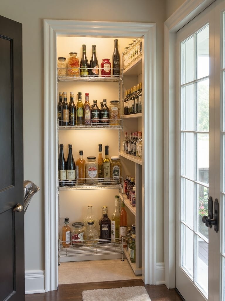 door storage space maximized
