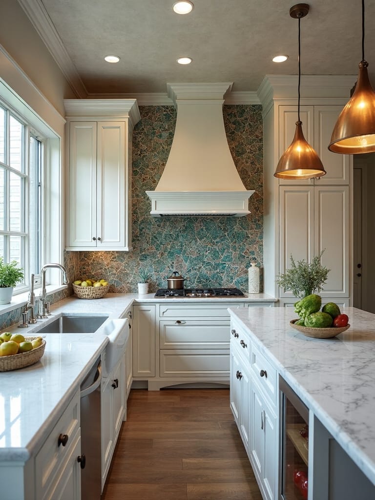 dramatic kitchen backsplash focal point