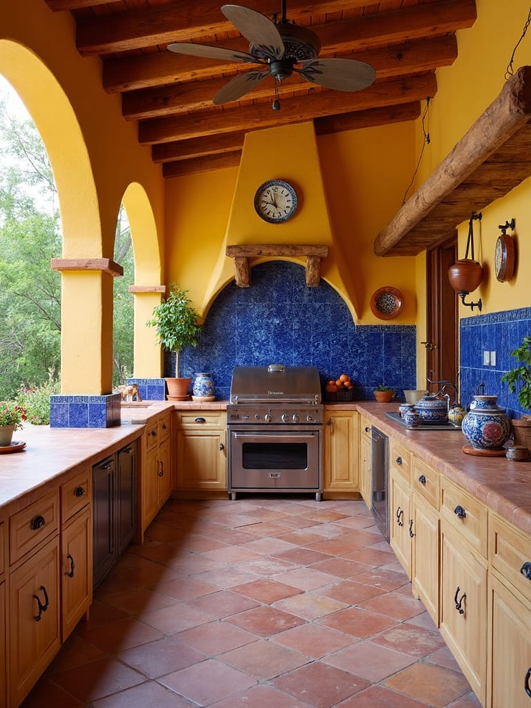 dynamic outdoor cooking space