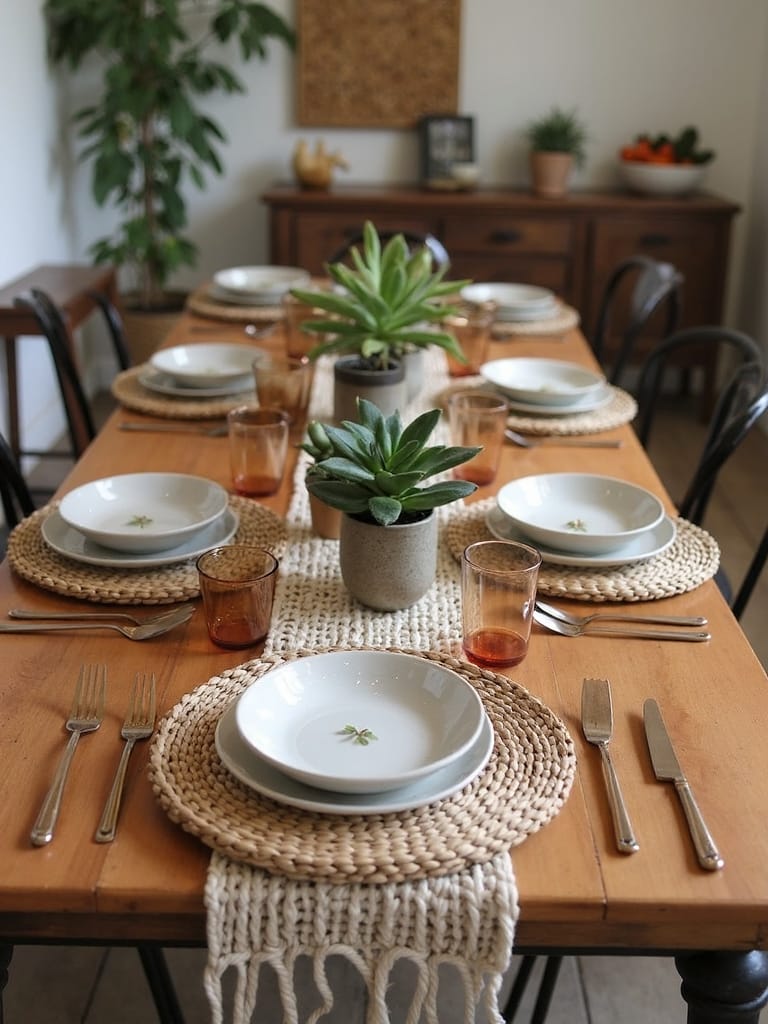 eclectic layered textural and collected