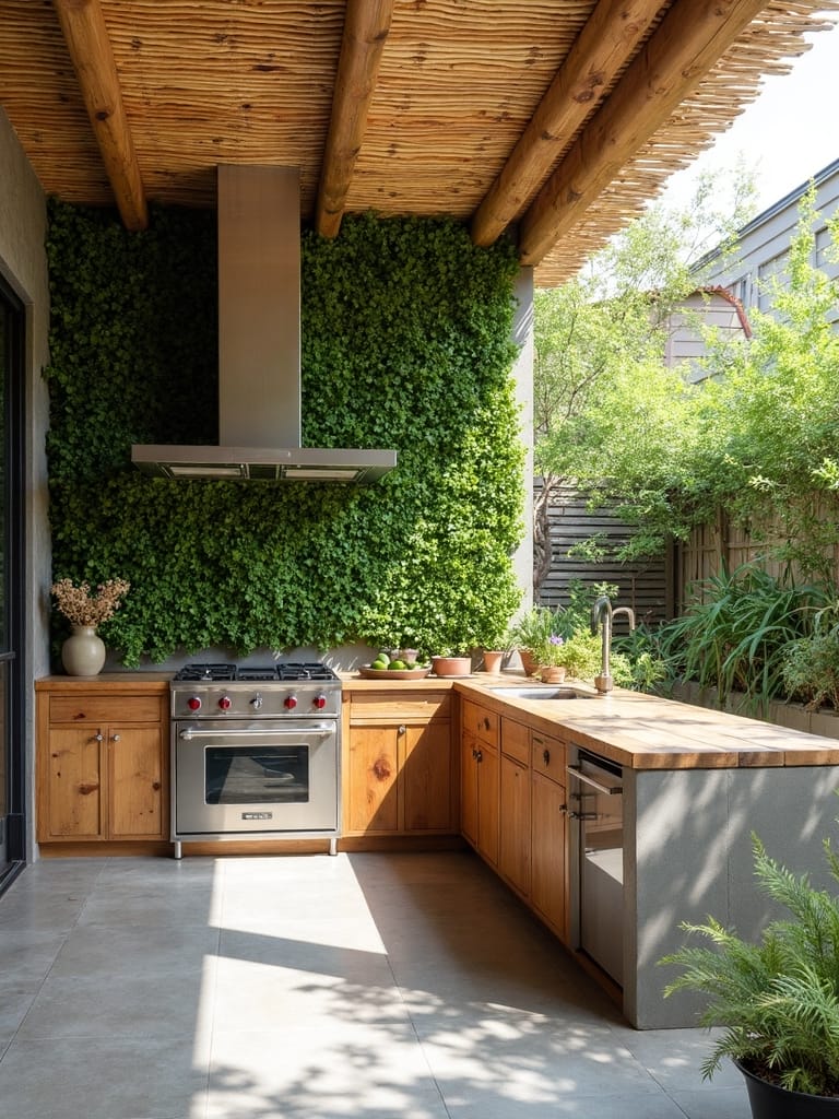 eco friendly outdoor kitchen sustainable design