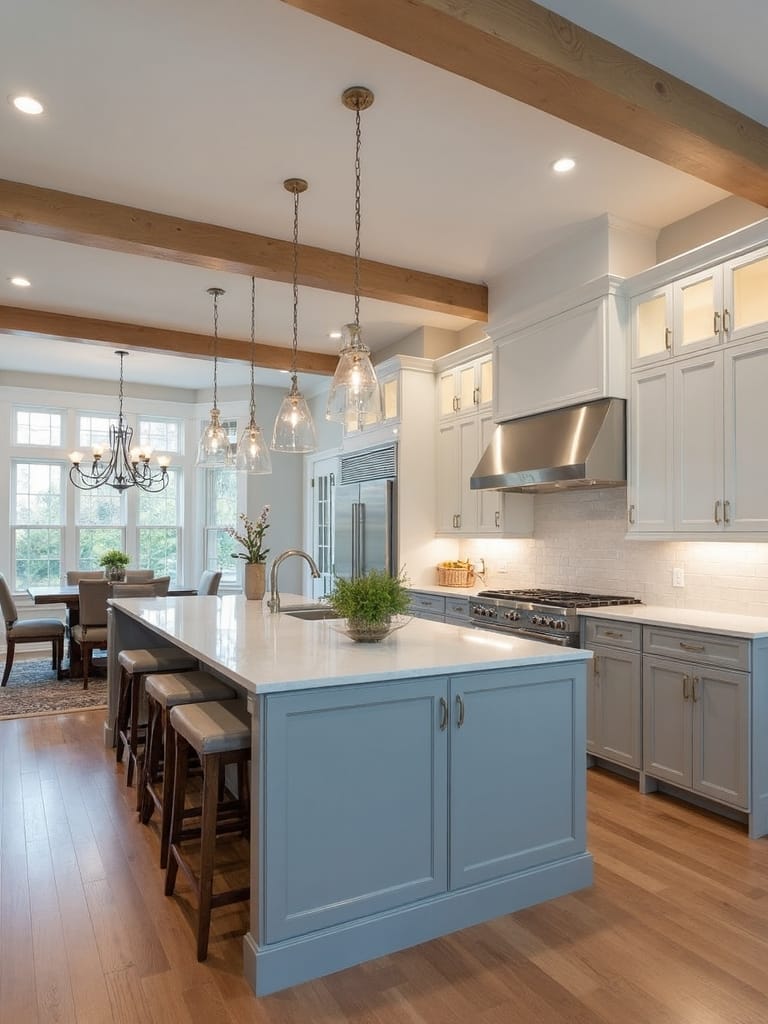 efficient kitchen traffic design