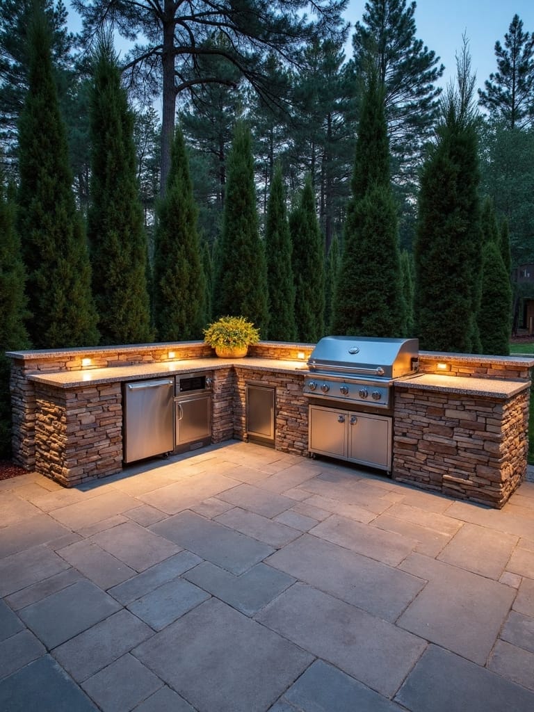 elegant outdoor kitchen design