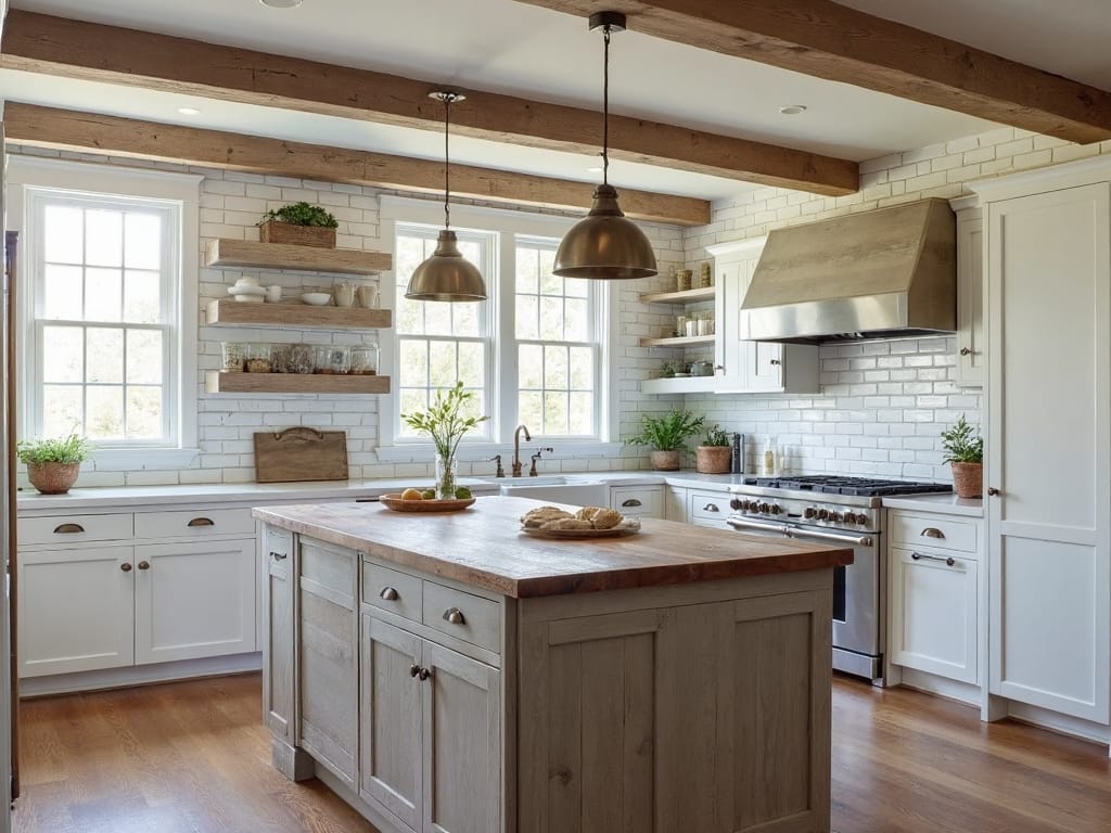 farmhouse charm through reclaimed wood