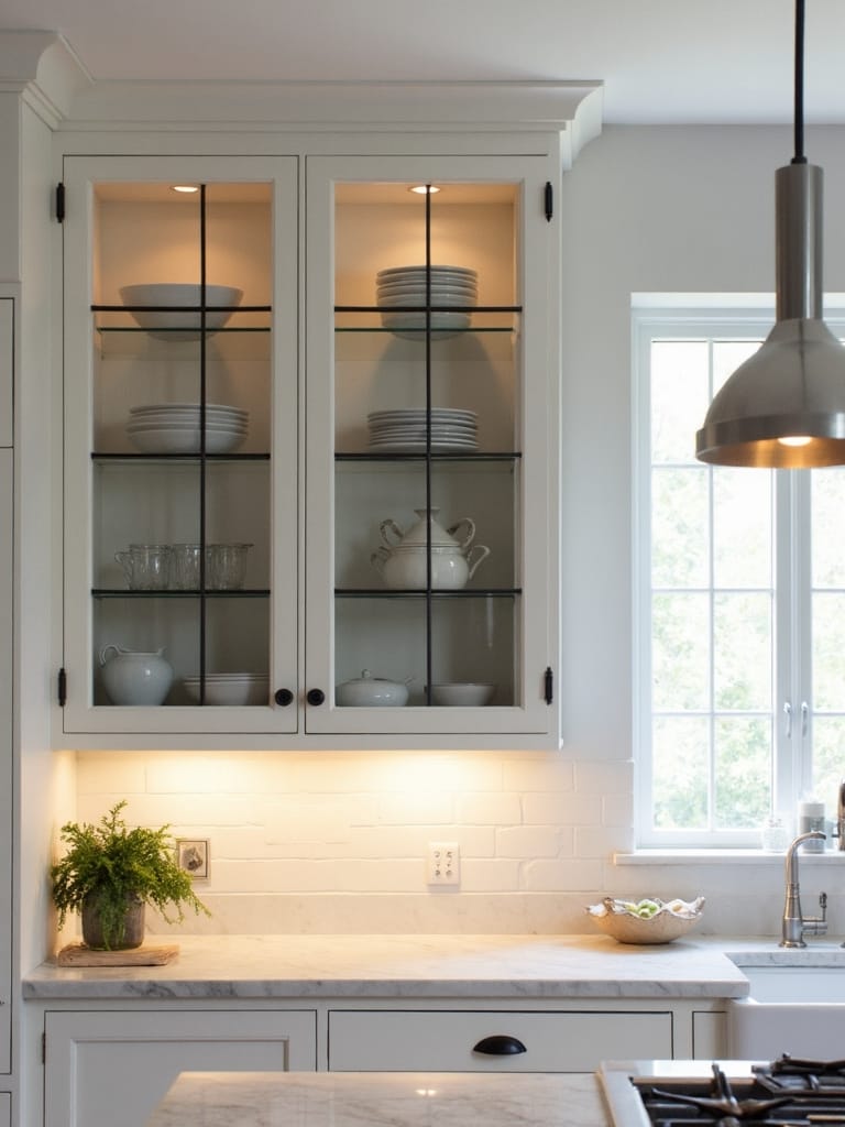 farmhouse kitchen refined display space