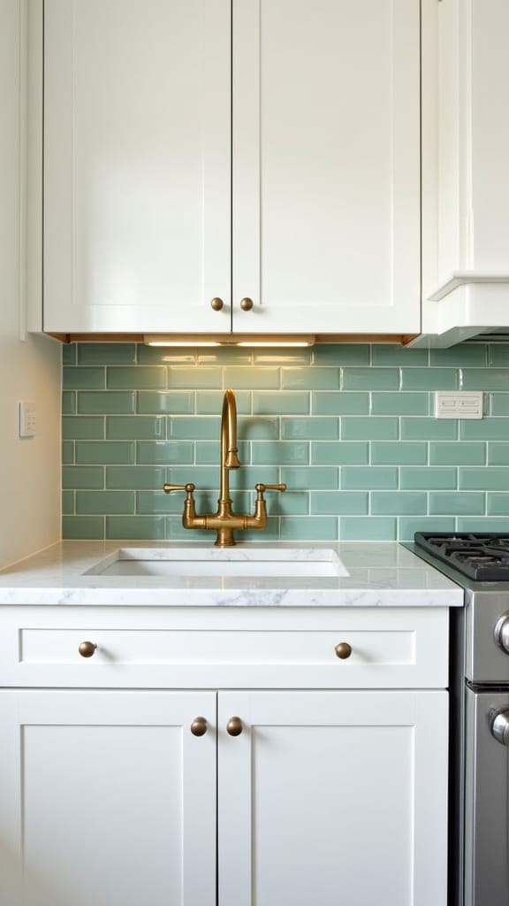 fresh vibrant kitchen tiles