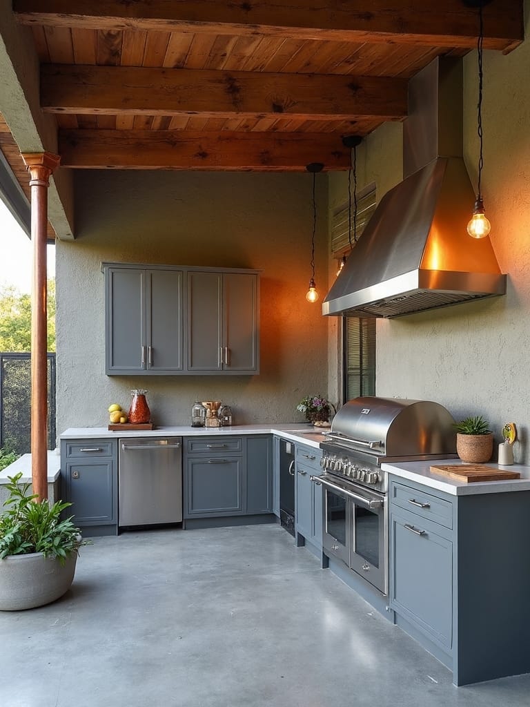 industrial outdoor cooking elegance