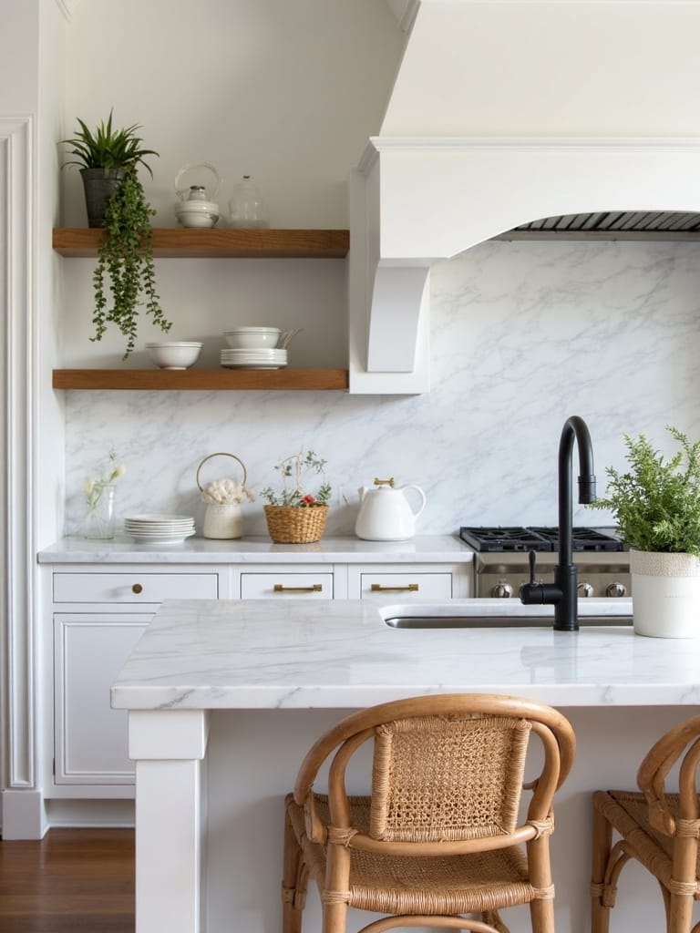 layered multidimensional kitchen design