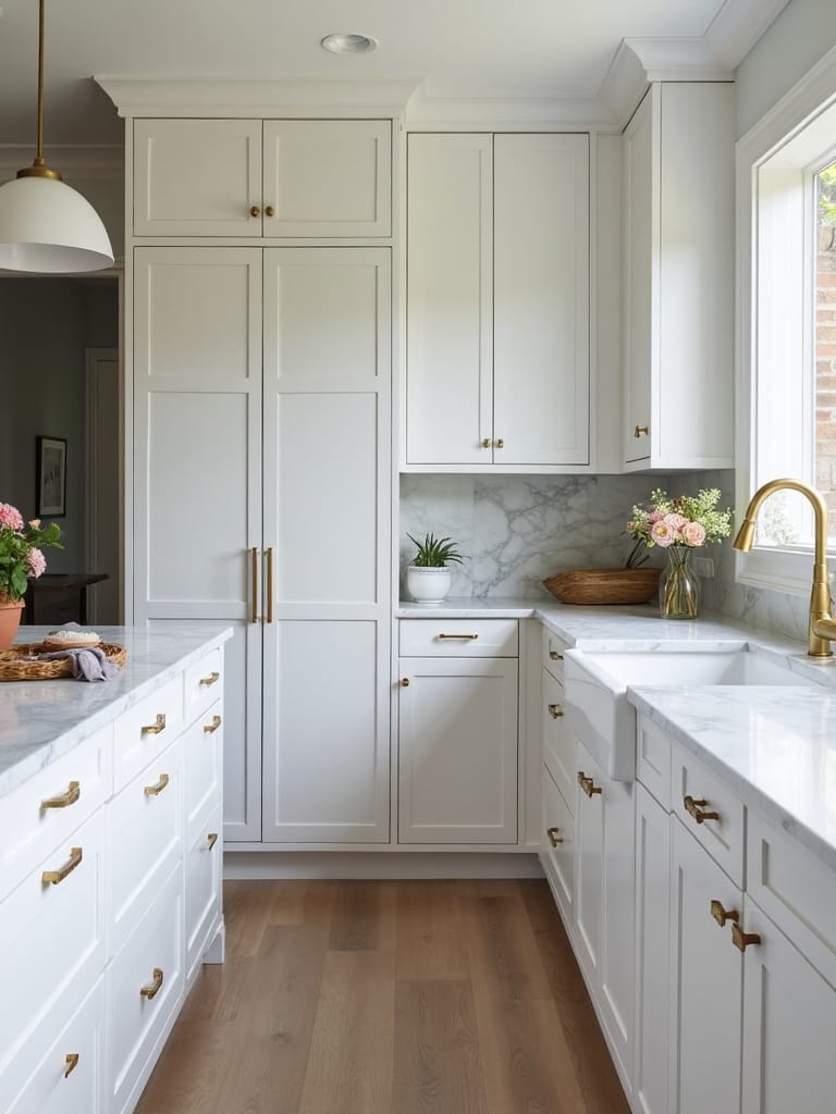 luxurious marble and gold