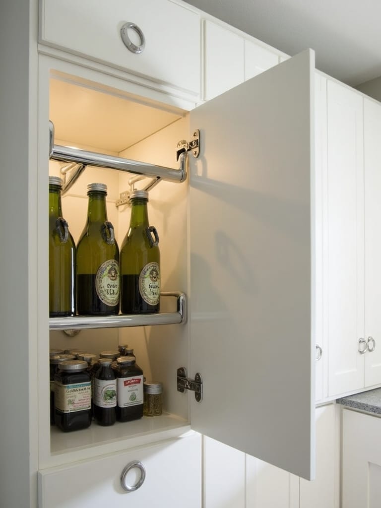 maximize vertical kitchen cabinet storage