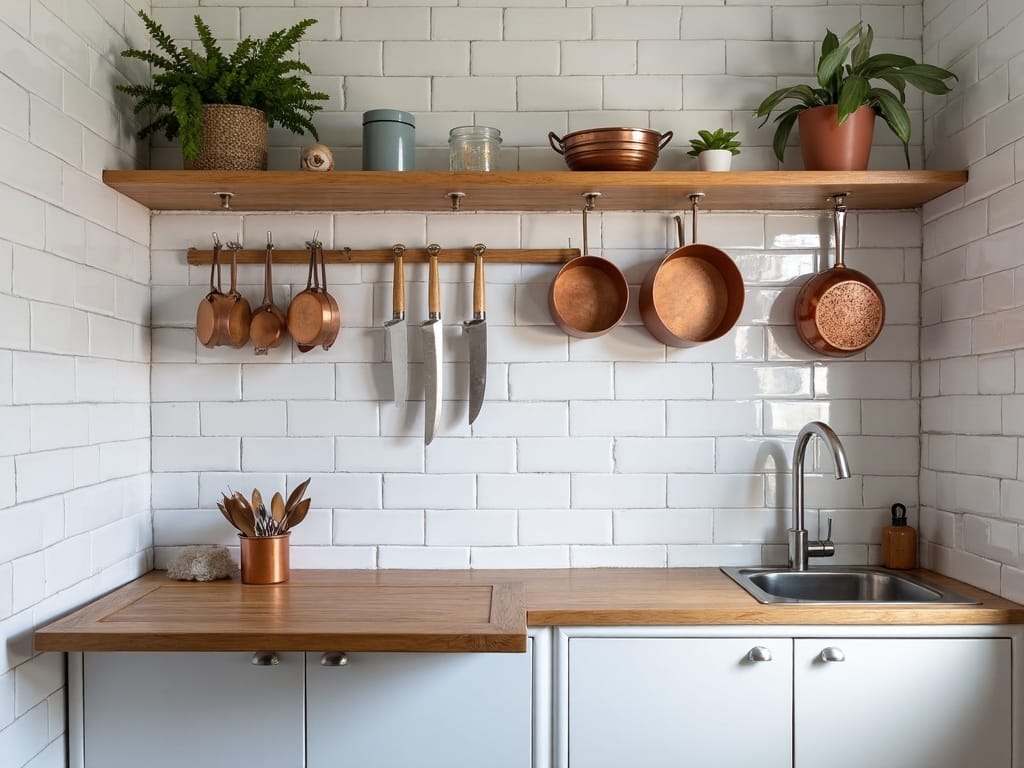 maximize vertical kitchen storage space