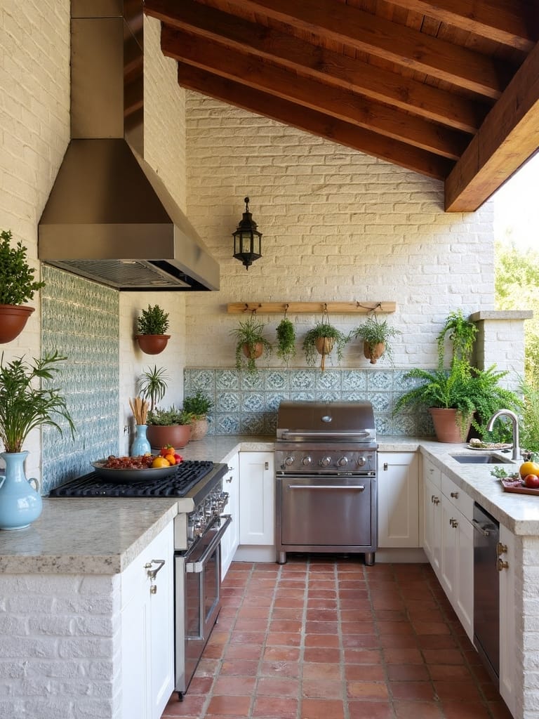mediterranean inspired outdoor cooking