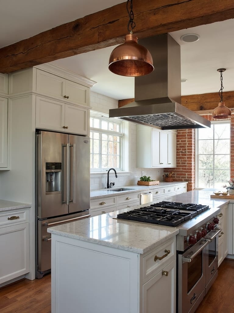 modern appliances enhance charm