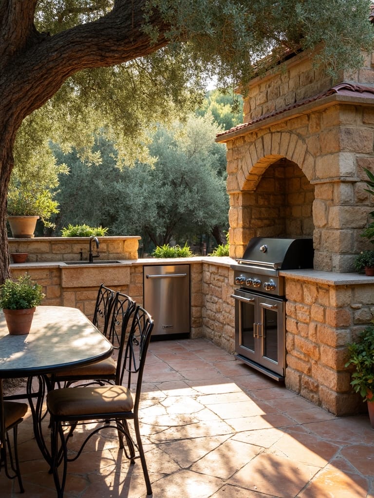 olive tree dining station