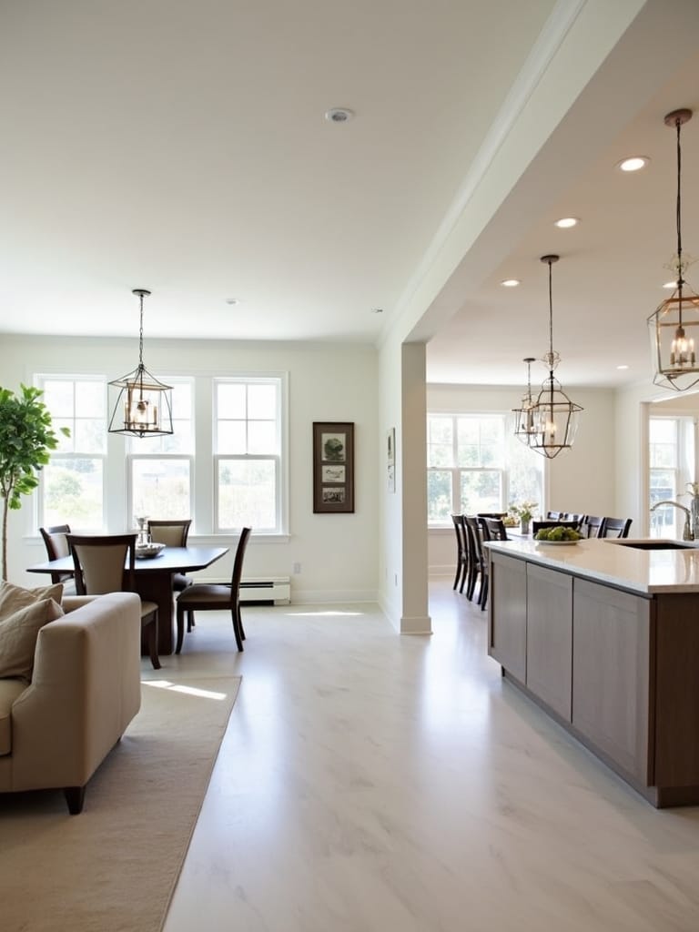 open concept living spaces