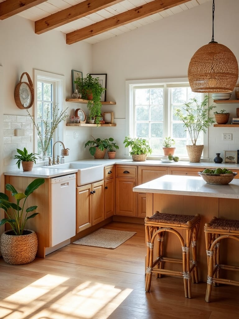 organic bohemian textural eclectic