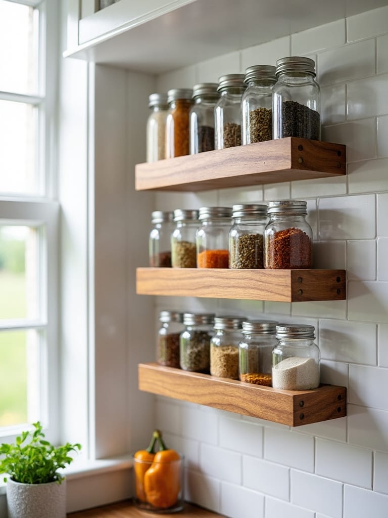 organized compact visually appealing spice storage