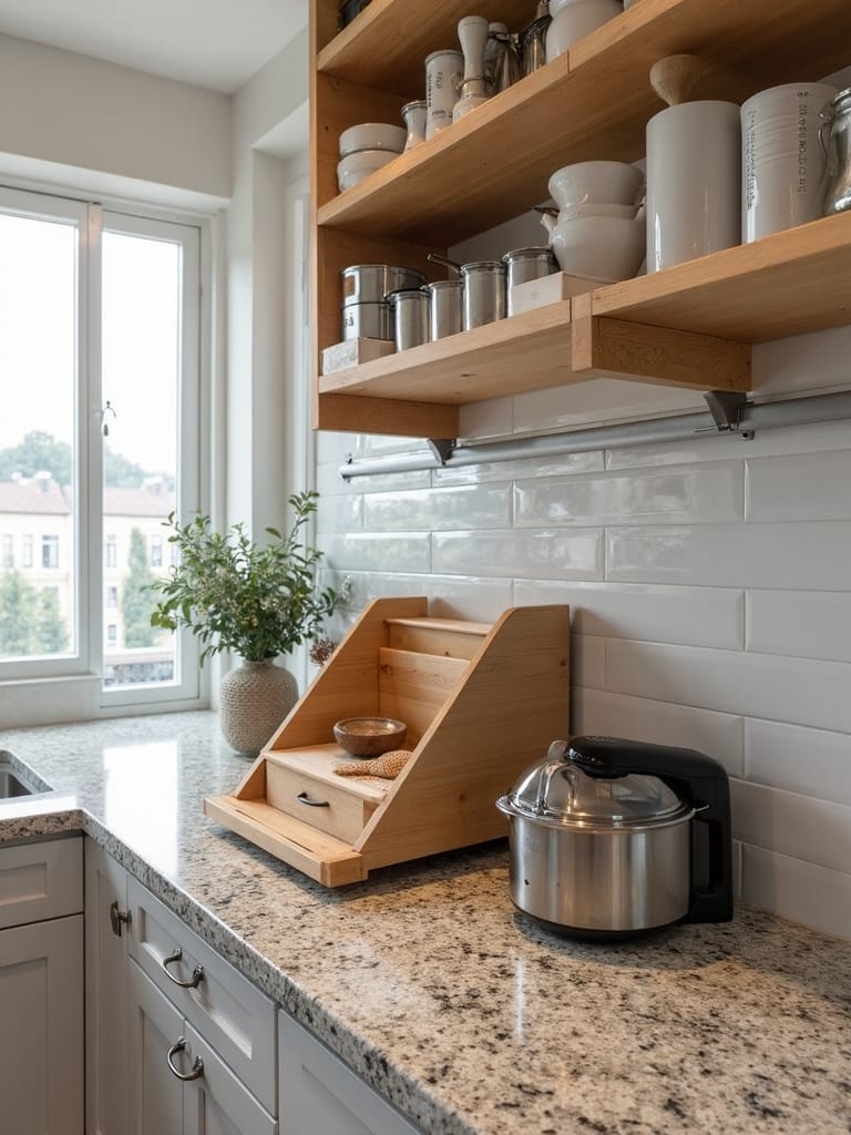 organized kitchen with accessible storage