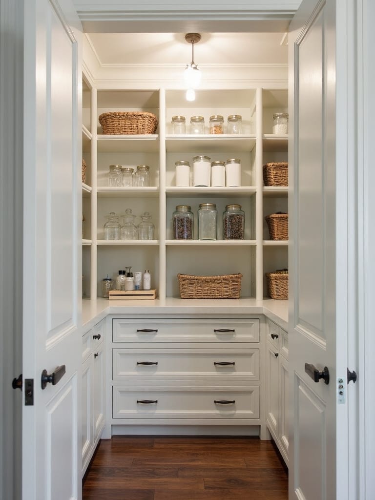 organized visible accessible pantry zones