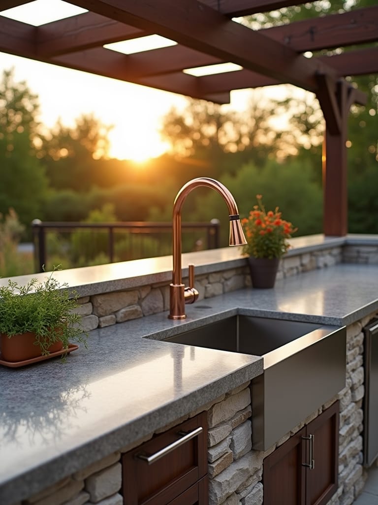 outdoor kitchen sink solutions