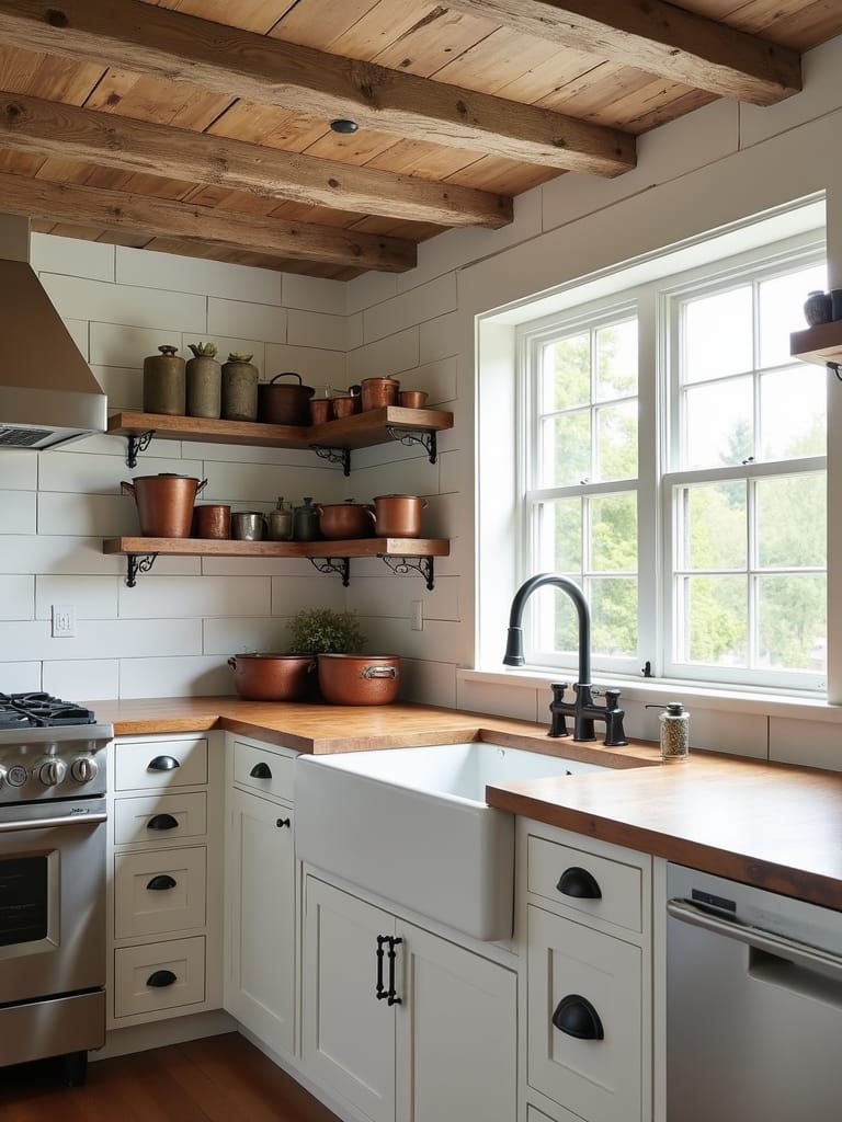 rustic charming farmhouse kitchen ideas