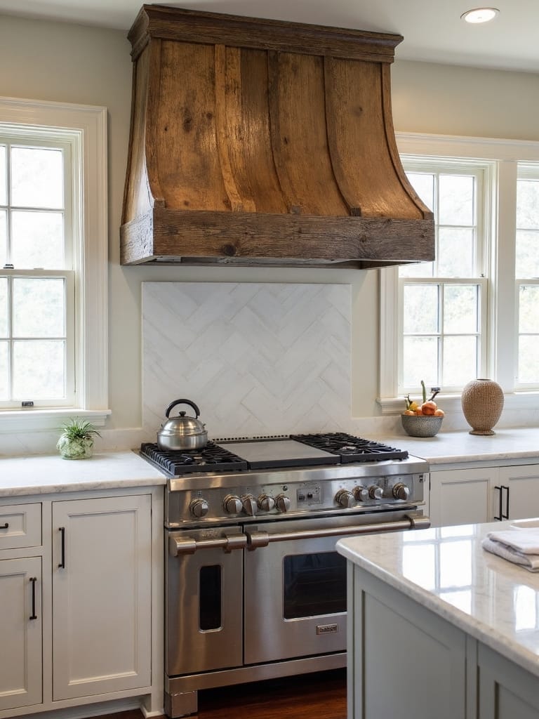 rustic farmhouse kitchen centerpiece