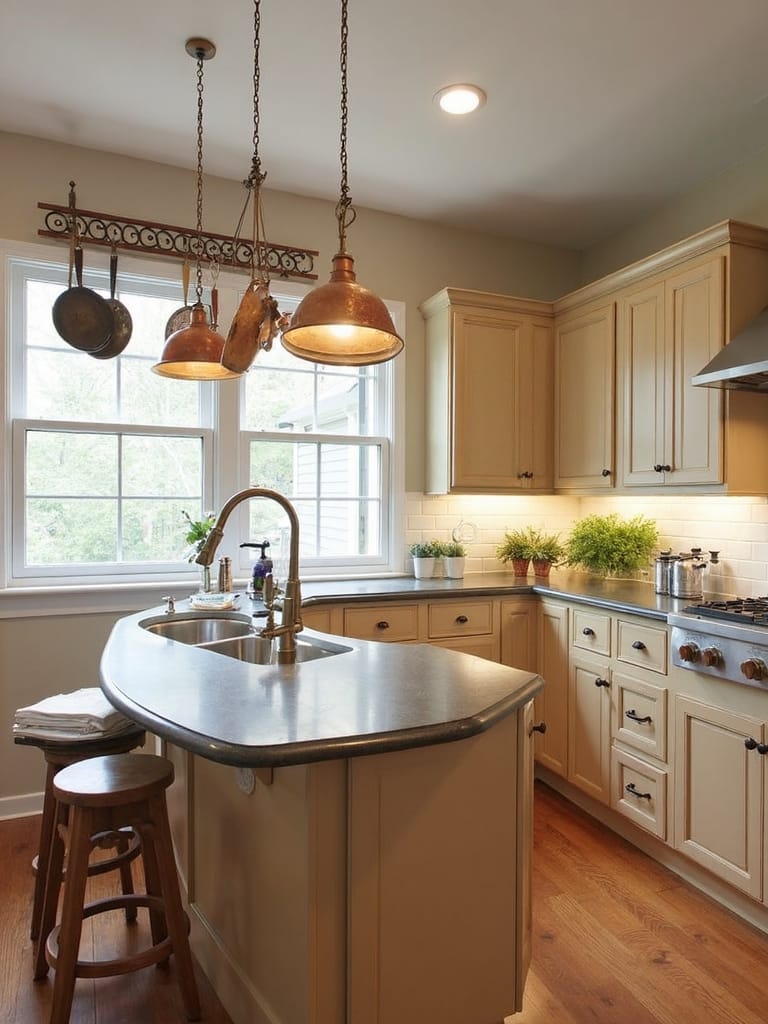 rustic hardware metal accents