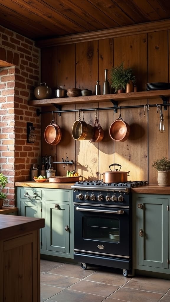 rustic kitchen wall transformation