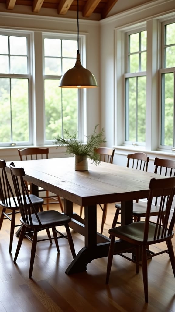 rustic welcoming kitchen dining