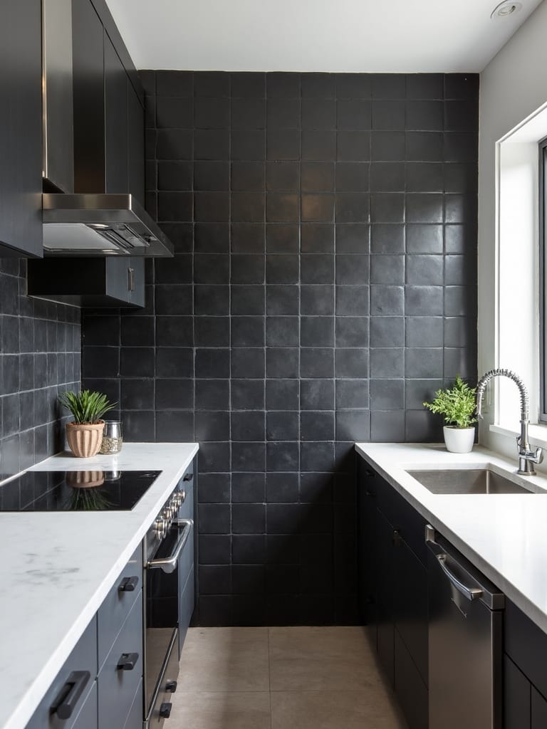 sophisticated bold balanced minimalist kitchen design