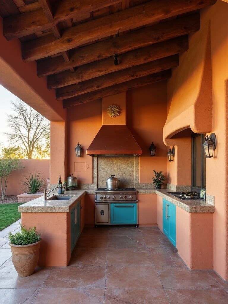 southwest outdoor kitchen design