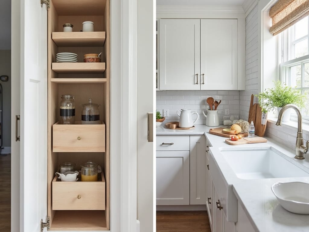 streamlined storage transforms small kitchens