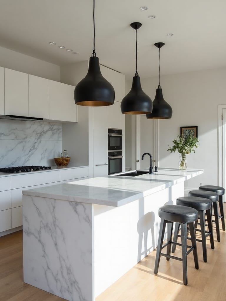 stylish adjustable kitchen lighting