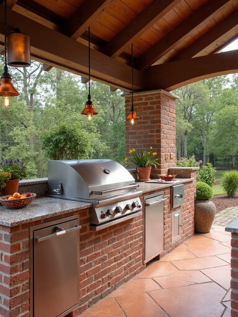 timeless brick granite kitchens