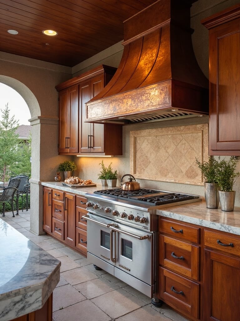 timeless luxury kitchen accents