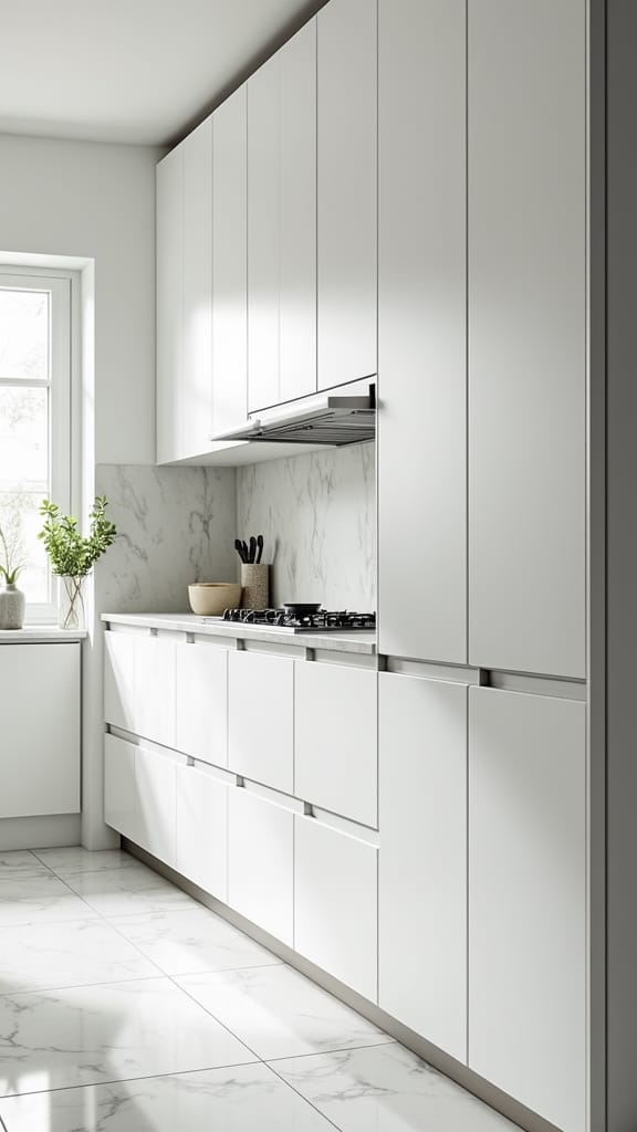 timeless minimalist white kitchens
