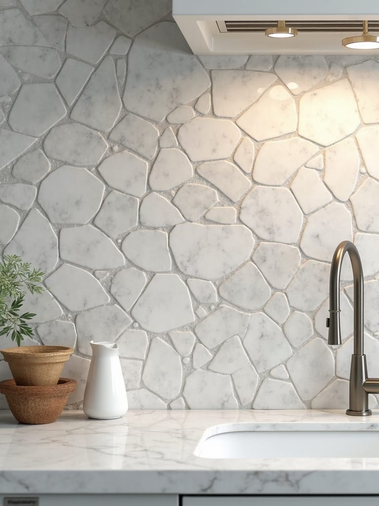 timeless nature inspired kitchen wall tiles