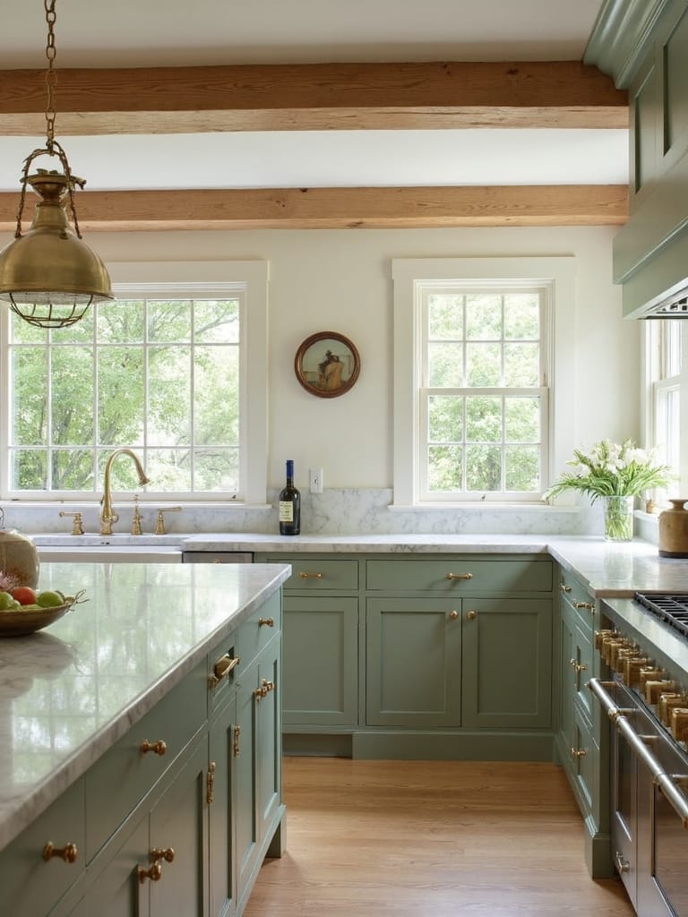 timeless rustic farmhouse kitchen palette