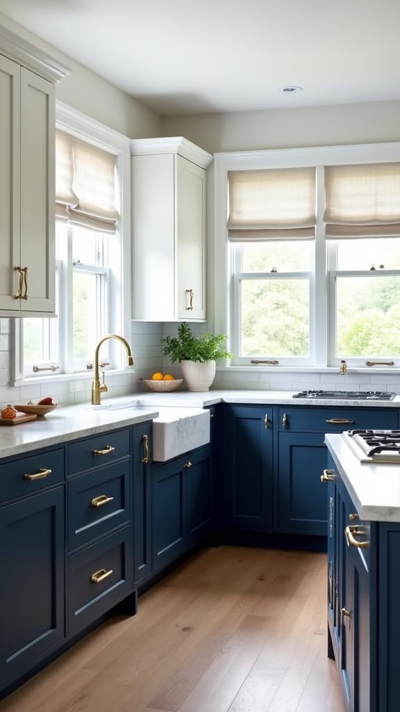 two tone cabinet designs