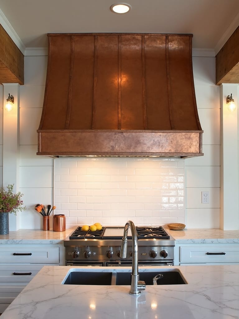 vintage inspired copper kitchen showpiece