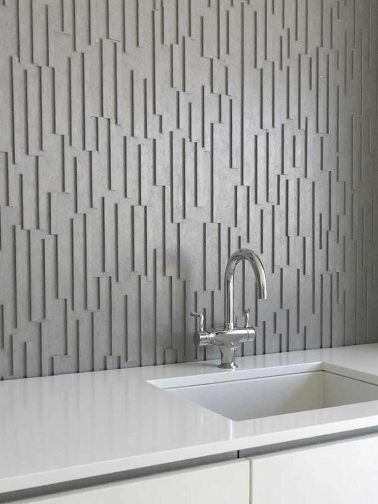 visually expand small kitchen space