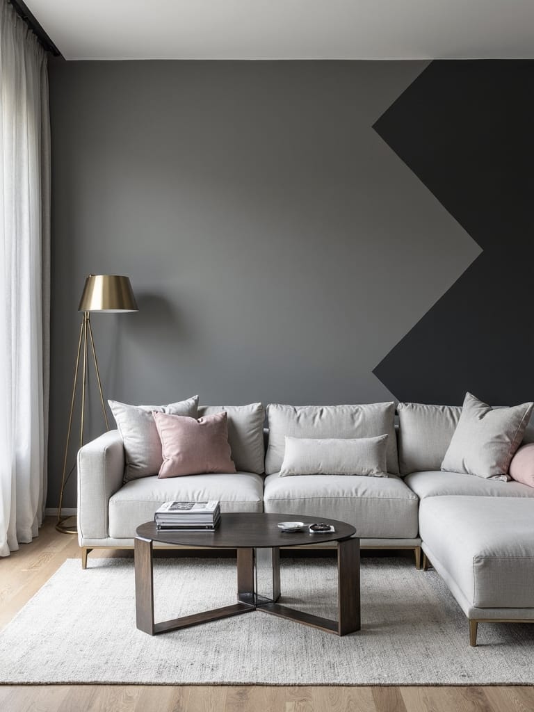 amplified grey geometric minimalist design