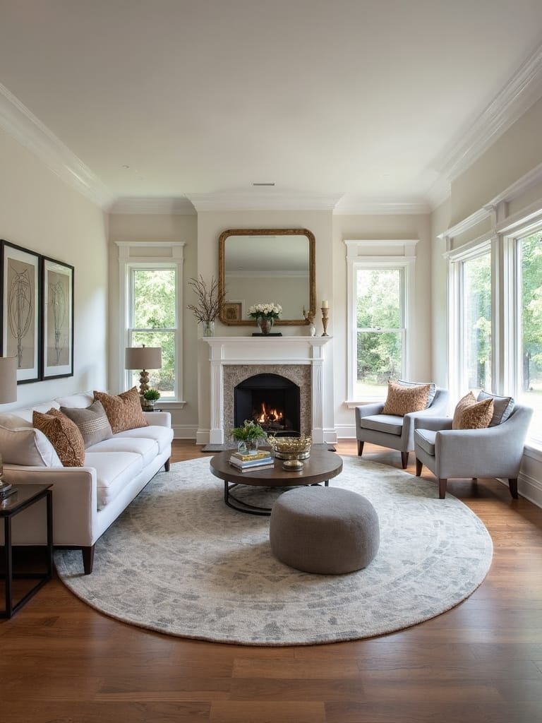 balanced focal point furniture arrangement