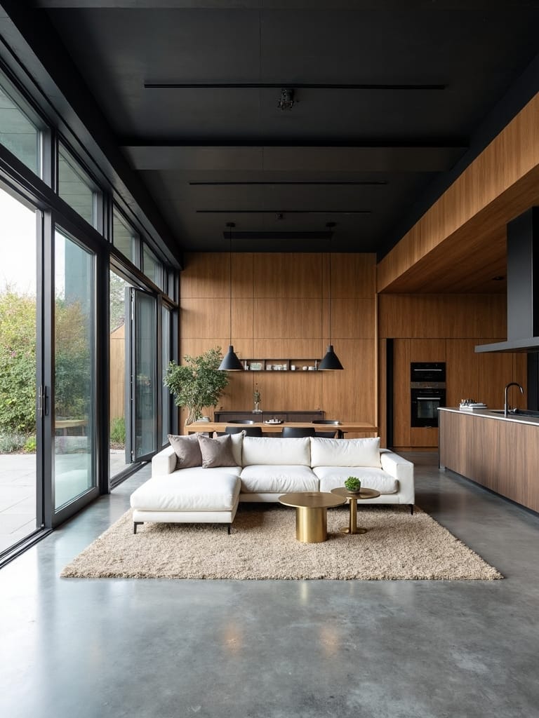 blended materials create visual interest