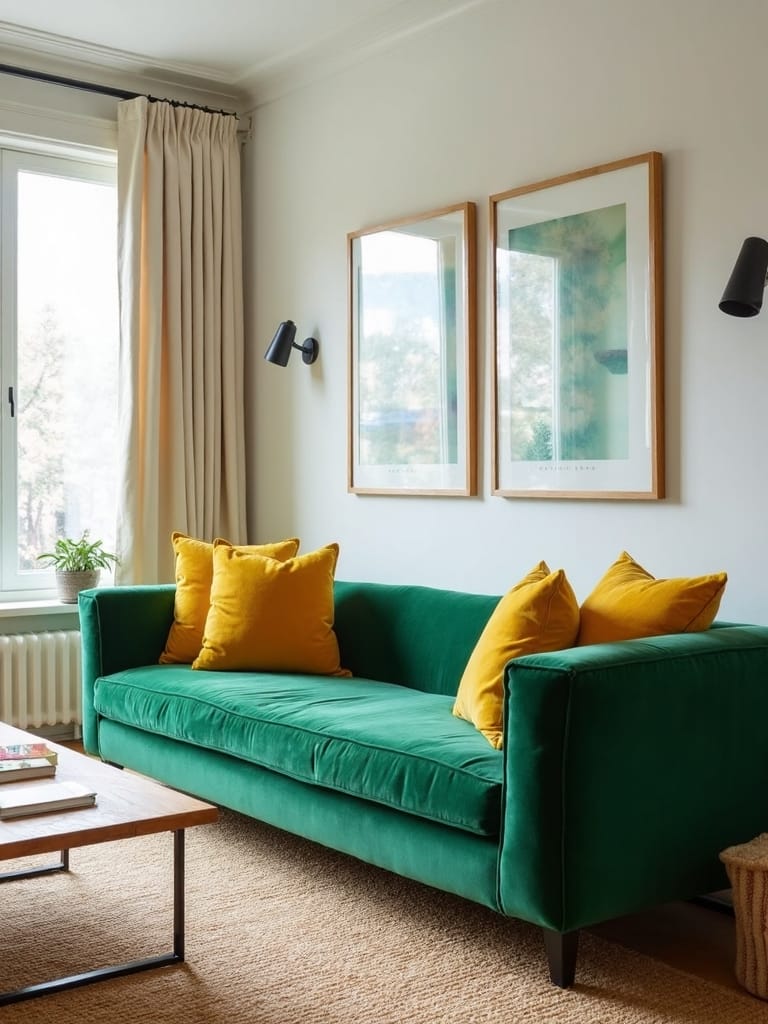 bold color transforms living room