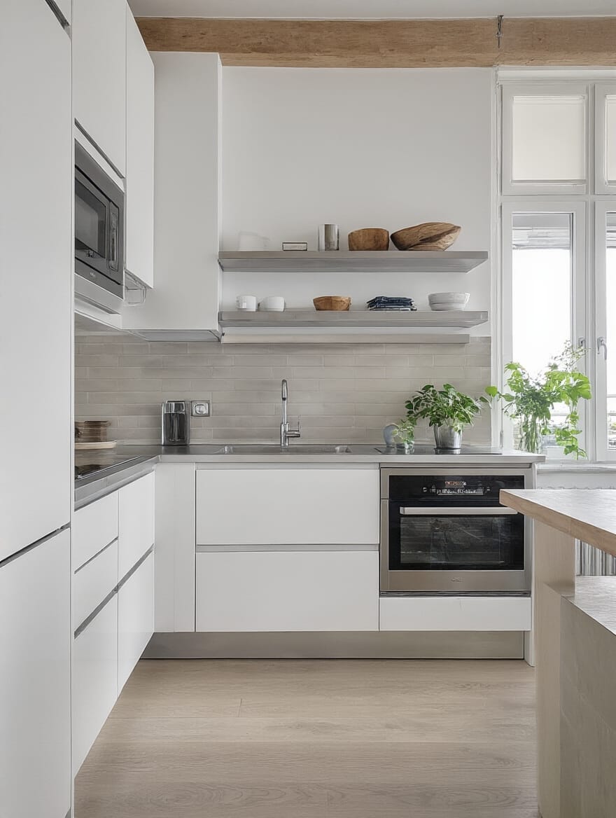 compact living kitchen design ideas