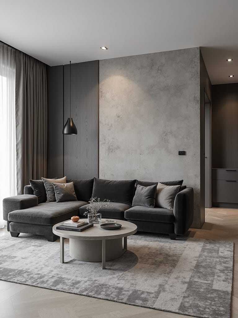 depth through monochromatic layered textures