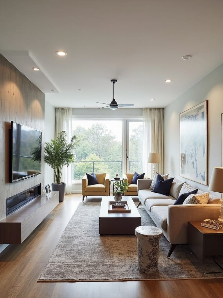 efficient space planning for living rooms