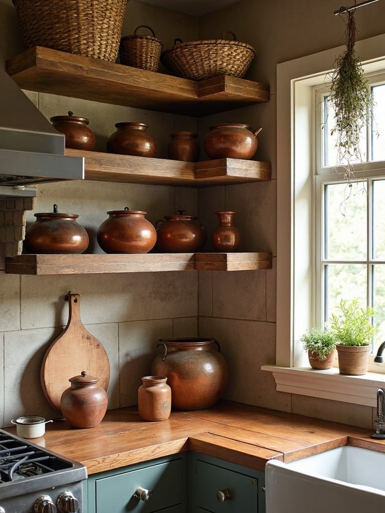 functional vintage antique kitchen display