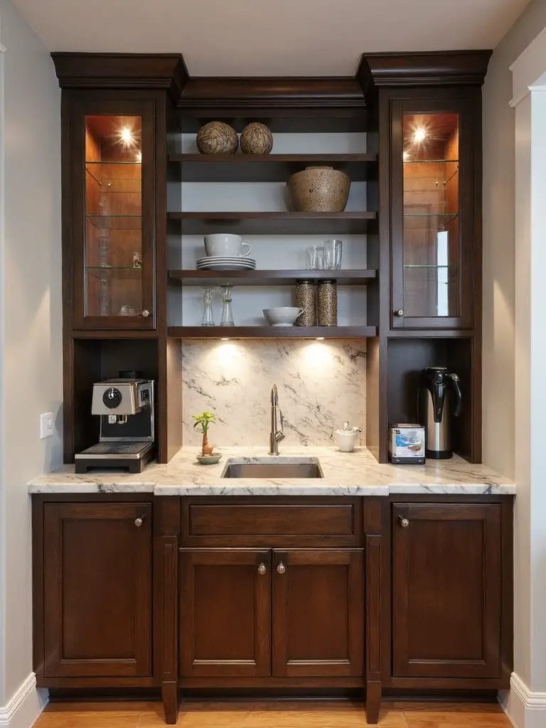 integrated functional and sophisticated beverage stations